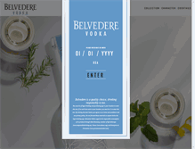 Tablet Screenshot of belvederevodka.com